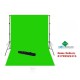10x20 ft Large Green Screen with Support Stands Kit with Carrying Bag