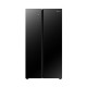Hisense 566 L Side by Side Refrigerator- RS67W4NV-Black (Glass Door)