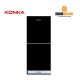 KONKA 190 LTR Refrigerator-KRB-190HGB Bottom Freezer-ARCTIC BLACK
