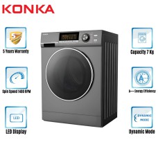KONKA 7 KG Front Loading Washing Machine KG70-10L21 (7.0 KG) 